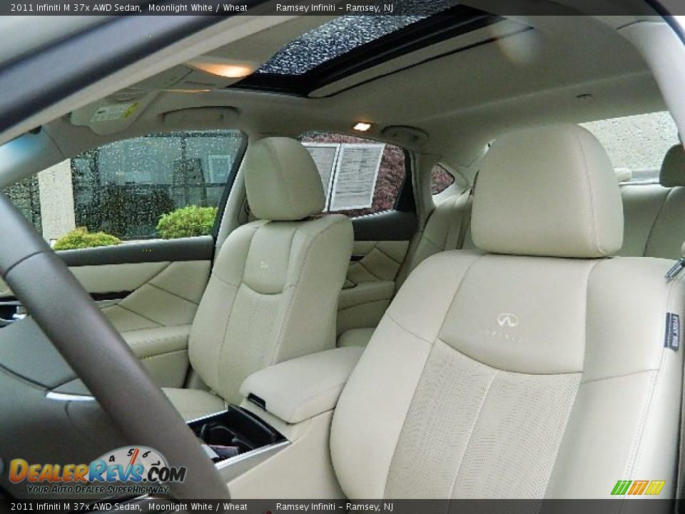 2011 Infiniti M 37x AWD Sedan Moonlight White / Wheat Photo #10