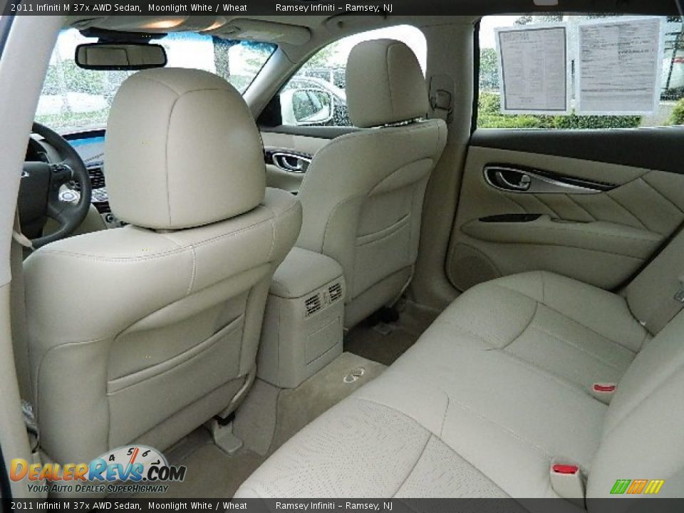 2011 Infiniti M 37x AWD Sedan Moonlight White / Wheat Photo #11