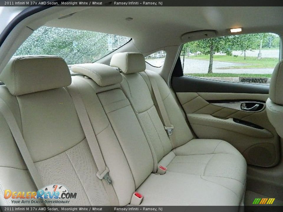 2011 Infiniti M 37x AWD Sedan Moonlight White / Wheat Photo #13