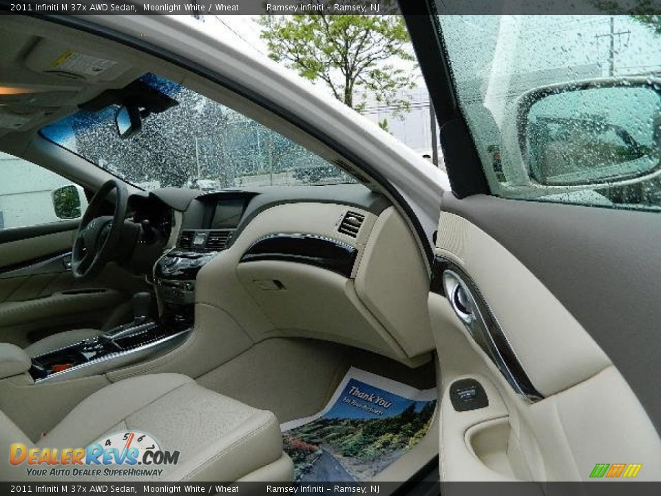 2011 Infiniti M 37x AWD Sedan Moonlight White / Wheat Photo #14