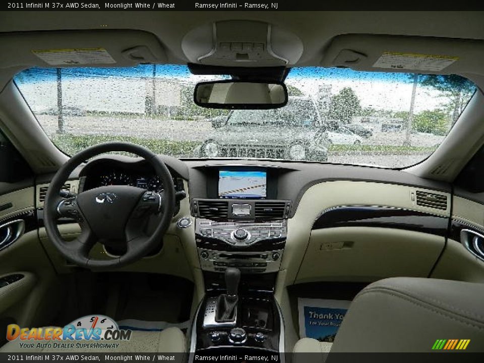 2011 Infiniti M 37x AWD Sedan Moonlight White / Wheat Photo #15