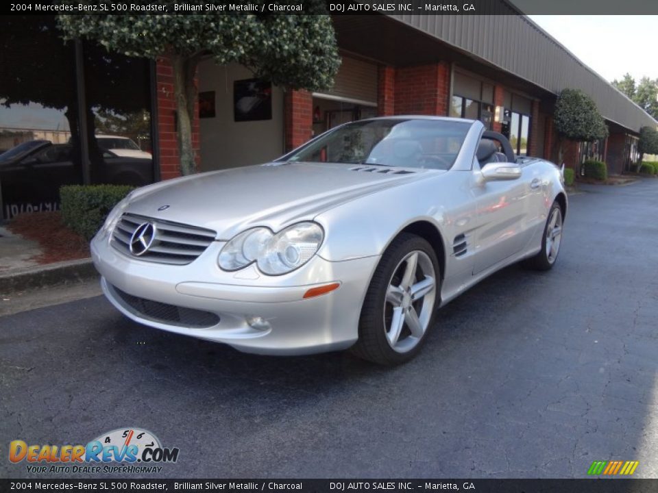 Front 3/4 View of 2004 Mercedes-Benz SL 500 Roadster Photo #1