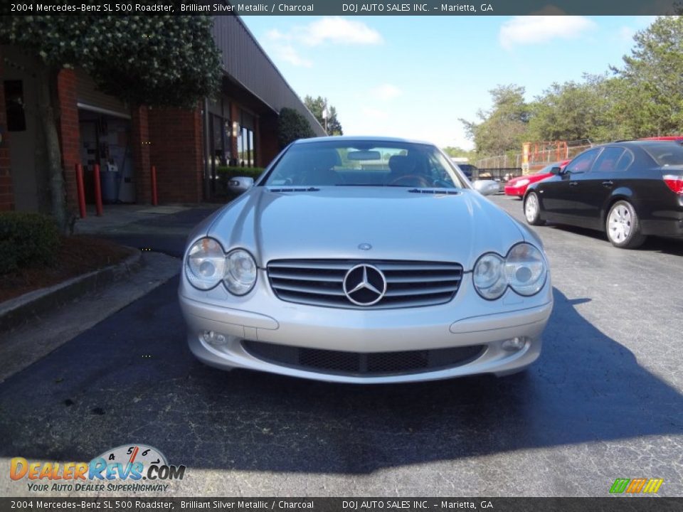 2004 Mercedes-Benz SL 500 Roadster Brilliant Silver Metallic / Charcoal Photo #4