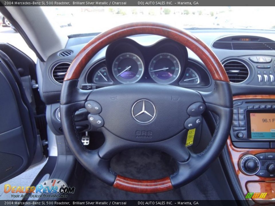 2004 Mercedes-Benz SL 500 Roadster Steering Wheel Photo #8