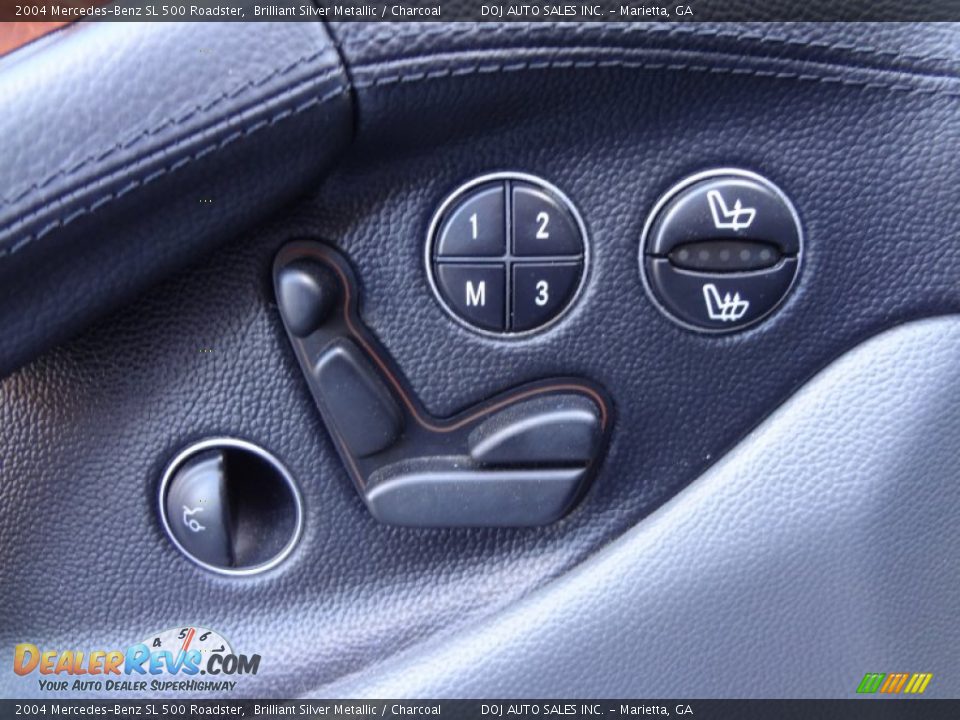 2004 Mercedes-Benz SL 500 Roadster Brilliant Silver Metallic / Charcoal Photo #18