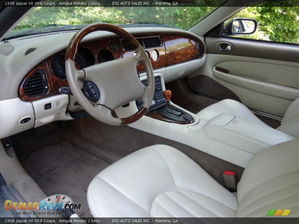 1998 Jaguar XK XK8 Coupe Antigua Metallic / Ivory Photo #6