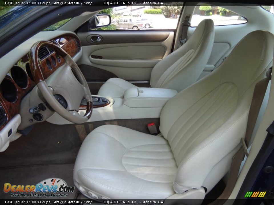 1998 Jaguar XK XK8 Coupe Antigua Metallic / Ivory Photo #7