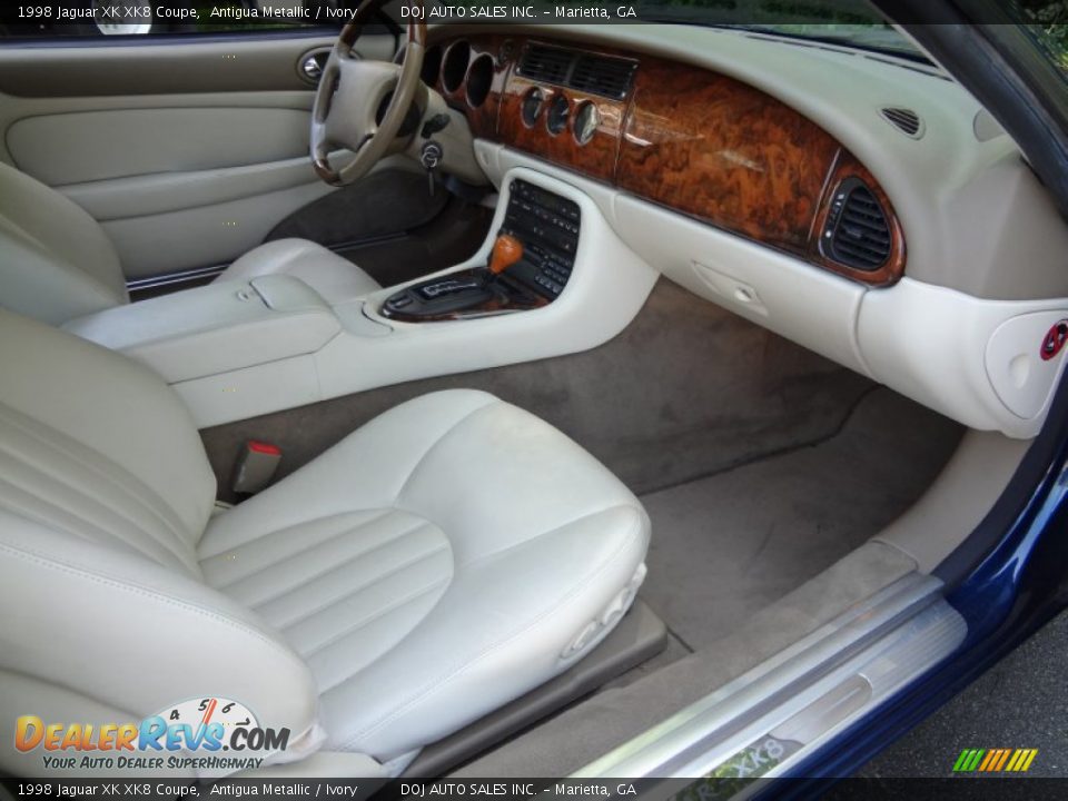 1998 Jaguar XK XK8 Coupe Antigua Metallic / Ivory Photo #8
