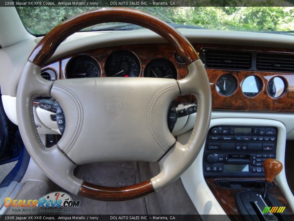1998 Jaguar XK XK8 Coupe Antigua Metallic / Ivory Photo #9