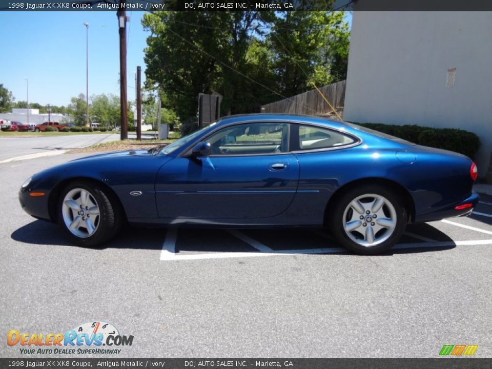 1998 Jaguar XK XK8 Coupe Antigua Metallic / Ivory Photo #12