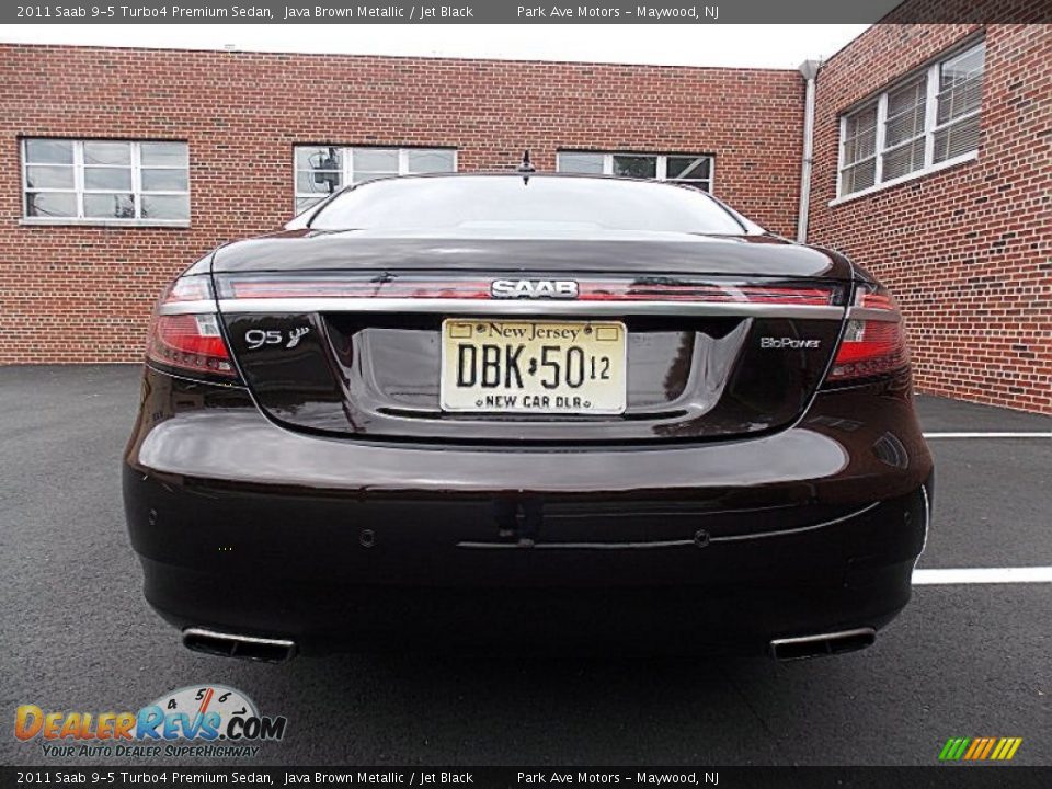 2011 Saab 9-5 Turbo4 Premium Sedan Java Brown Metallic / Jet Black Photo #4