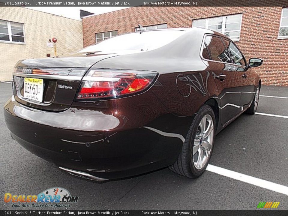2011 Saab 9-5 Turbo4 Premium Sedan Java Brown Metallic / Jet Black Photo #6