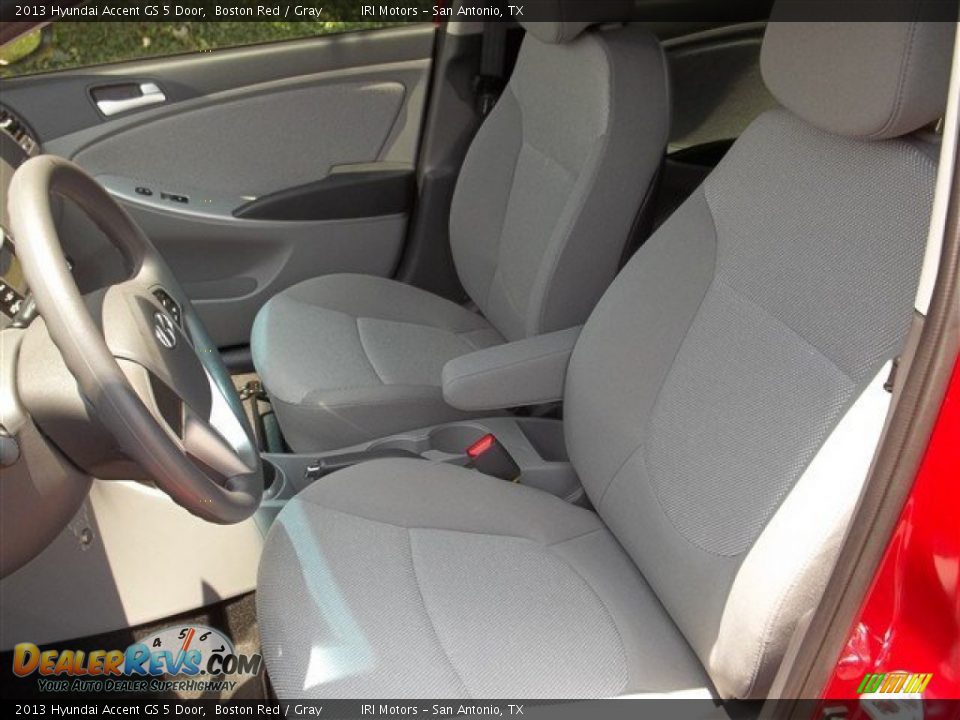 Gray Interior - 2013 Hyundai Accent GS 5 Door Photo #7