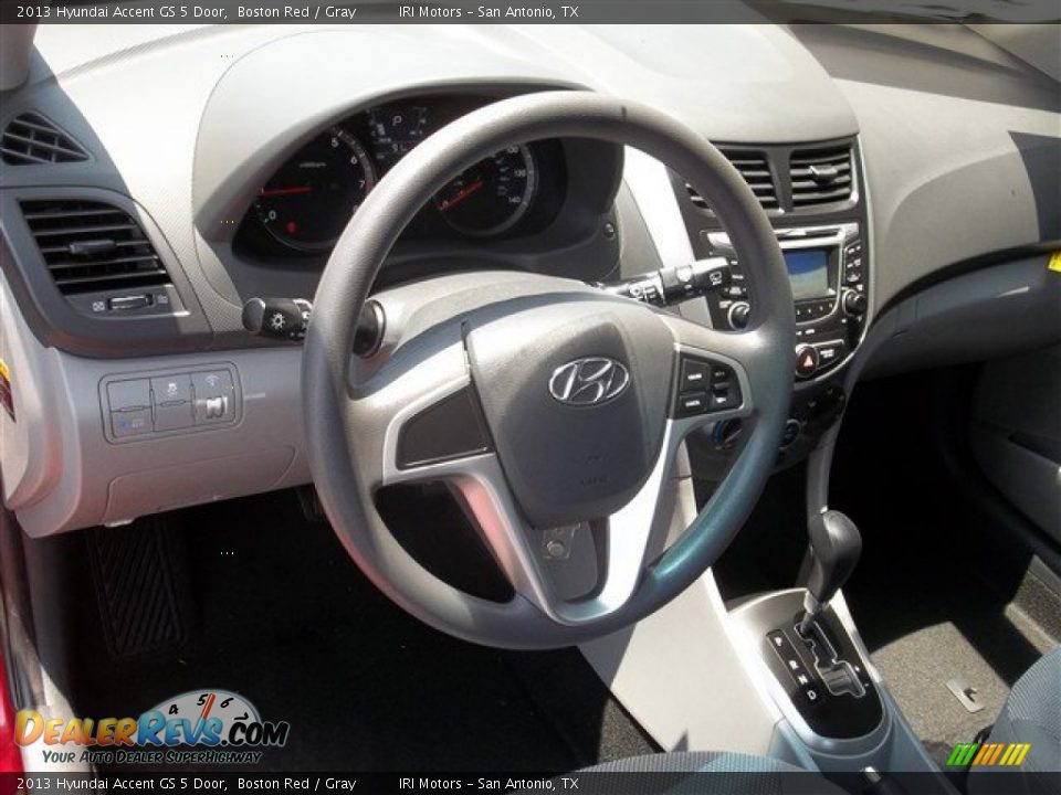 2013 Hyundai Accent GS 5 Door Steering Wheel Photo #8