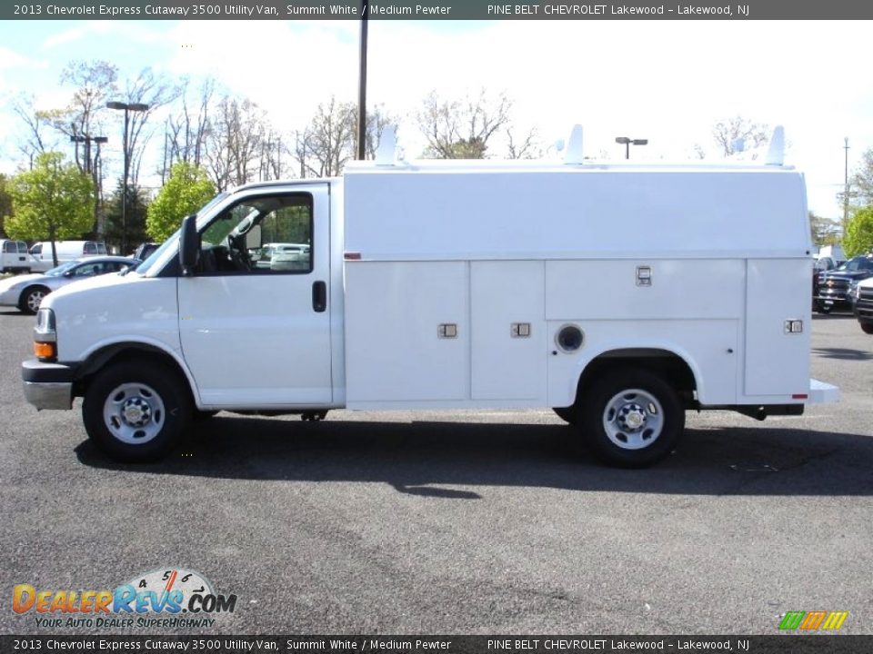 2013 Chevrolet Express Cutaway 3500 Utility Van Summit White / Medium Pewter Photo #9