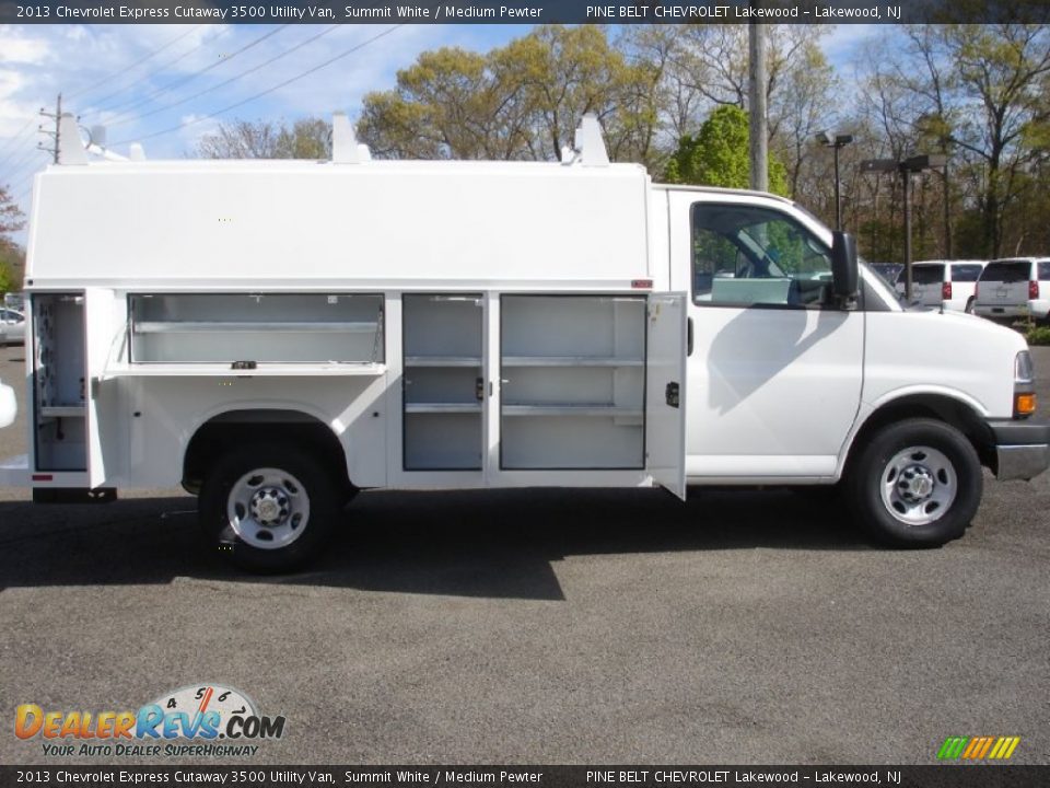 2013 Chevrolet Express Cutaway 3500 Utility Van Summit White / Medium Pewter Photo #10
