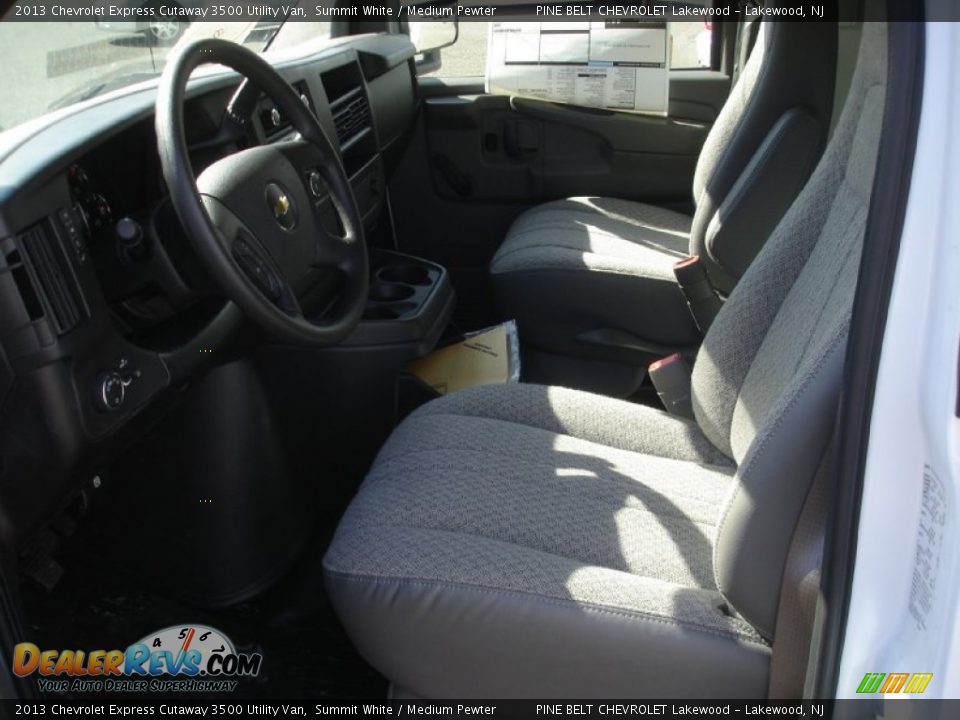 2013 Chevrolet Express Cutaway 3500 Utility Van Summit White / Medium Pewter Photo #15