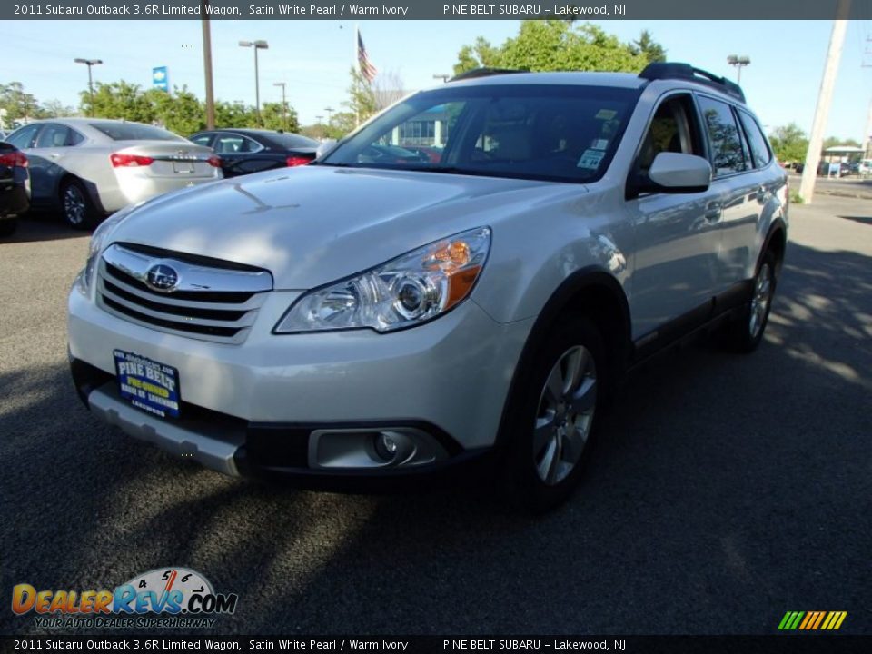 2011 Subaru Outback 3.6R Limited Wagon Satin White Pearl / Warm Ivory Photo #1