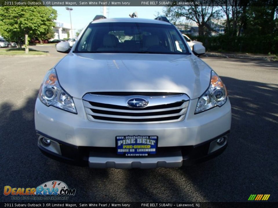 2011 Subaru Outback 3.6R Limited Wagon Satin White Pearl / Warm Ivory Photo #2