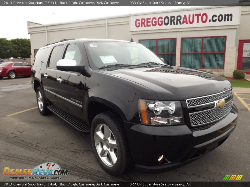 2013 Chevrolet Suburban LTZ 4x4 Black / Light Cashmere/Dark Cashmere Photo #3