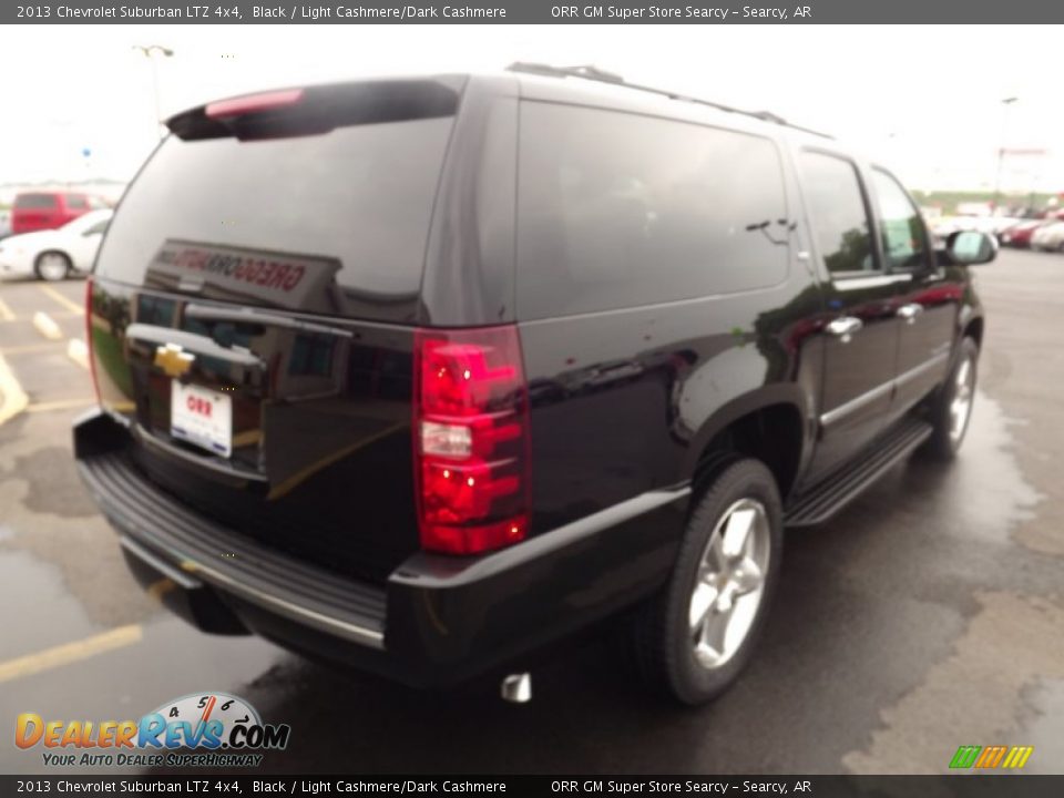 2013 Chevrolet Suburban LTZ 4x4 Black / Light Cashmere/Dark Cashmere Photo #5