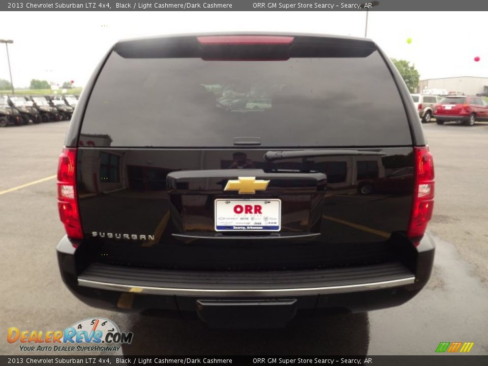 2013 Chevrolet Suburban LTZ 4x4 Black / Light Cashmere/Dark Cashmere Photo #6