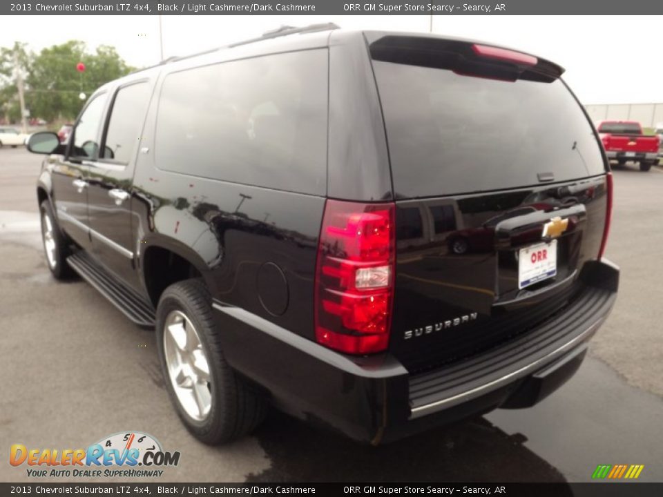 2013 Chevrolet Suburban LTZ 4x4 Black / Light Cashmere/Dark Cashmere Photo #7