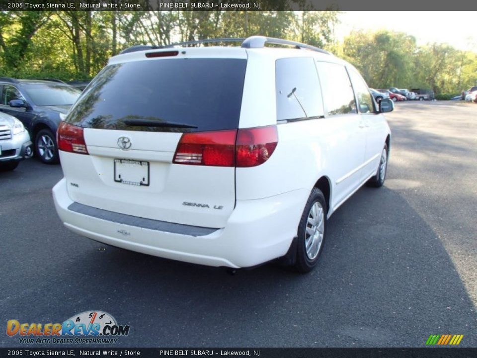 2005 Toyota Sienna LE Natural White / Stone Photo #4
