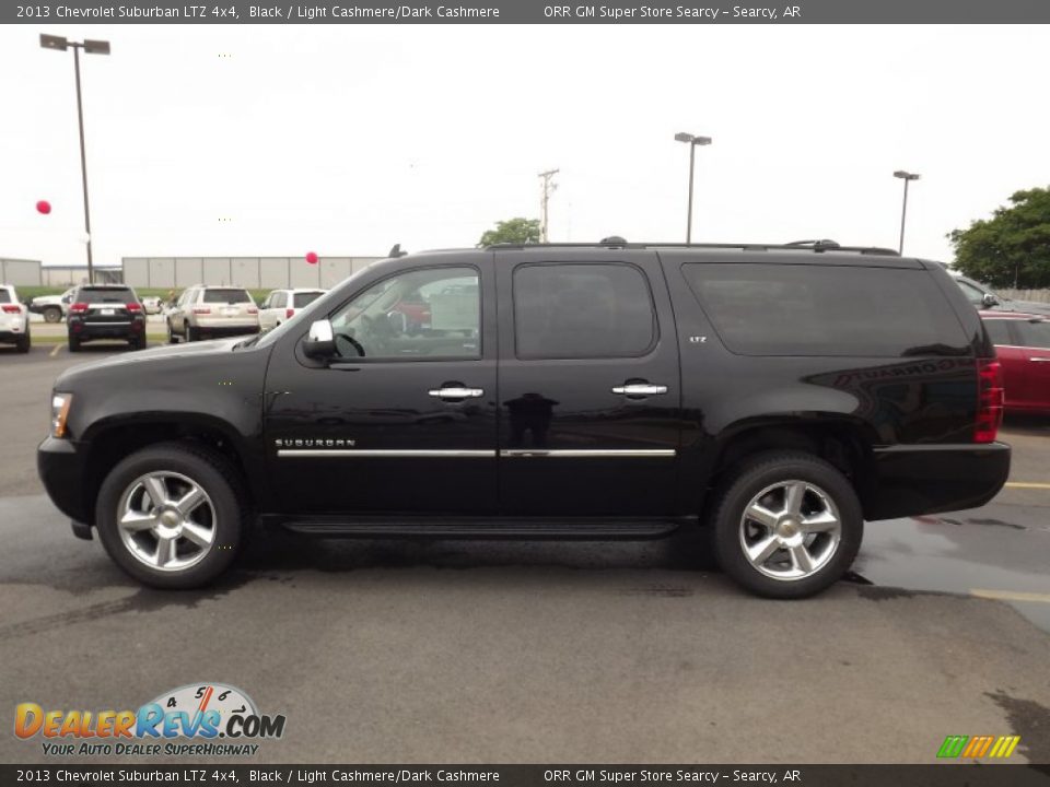 2013 Chevrolet Suburban LTZ 4x4 Black / Light Cashmere/Dark Cashmere Photo #8