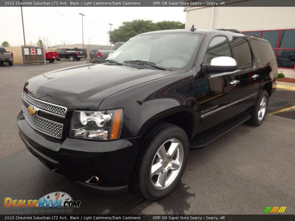 2013 Chevrolet Suburban LTZ 4x4 Black / Light Cashmere/Dark Cashmere Photo #9