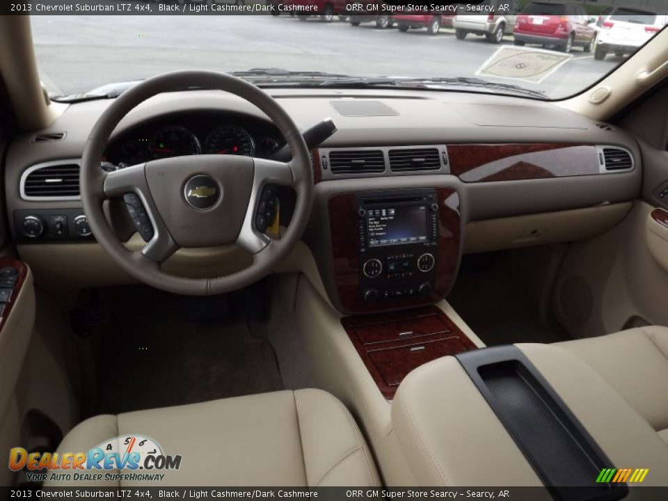 2013 Chevrolet Suburban LTZ 4x4 Black / Light Cashmere/Dark Cashmere Photo #11