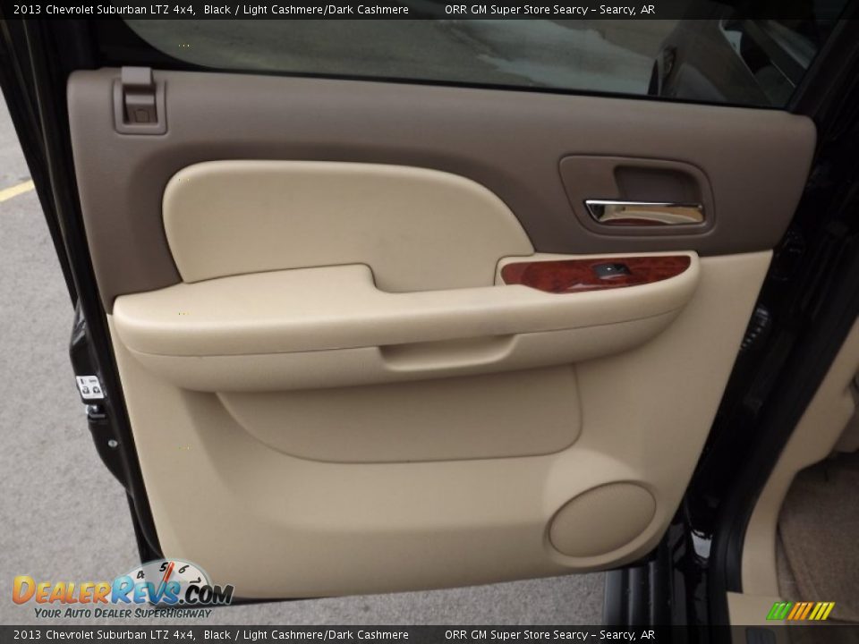 2013 Chevrolet Suburban LTZ 4x4 Black / Light Cashmere/Dark Cashmere Photo #19