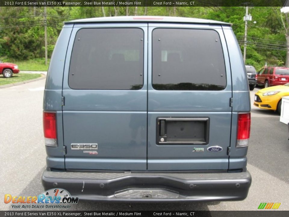 2013 Ford E Series Van E350 XL Passenger Steel Blue Metallic / Medium Flint Photo #4
