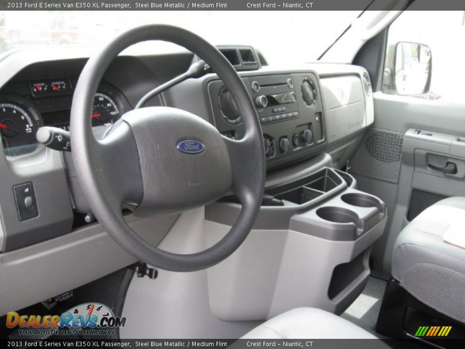 Dashboard of 2013 Ford E Series Van E350 XL Passenger Photo #5