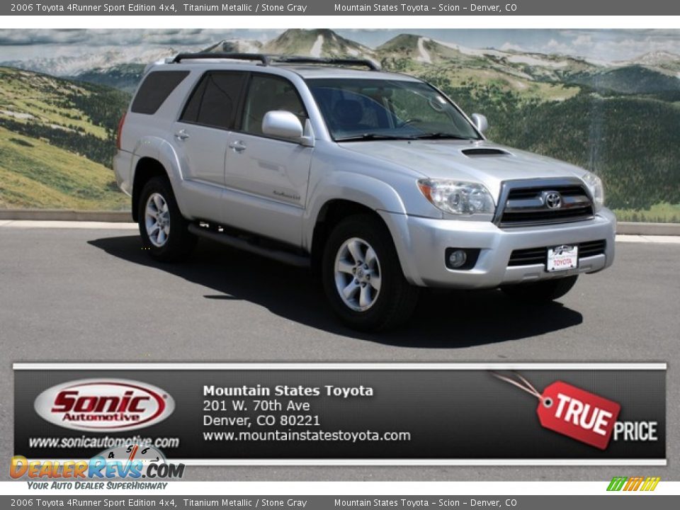 2006 Toyota 4Runner Sport Edition 4x4 Titanium Metallic / Stone Gray Photo #1