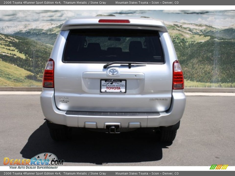 2006 Toyota 4Runner Sport Edition 4x4 Titanium Metallic / Stone Gray Photo #8