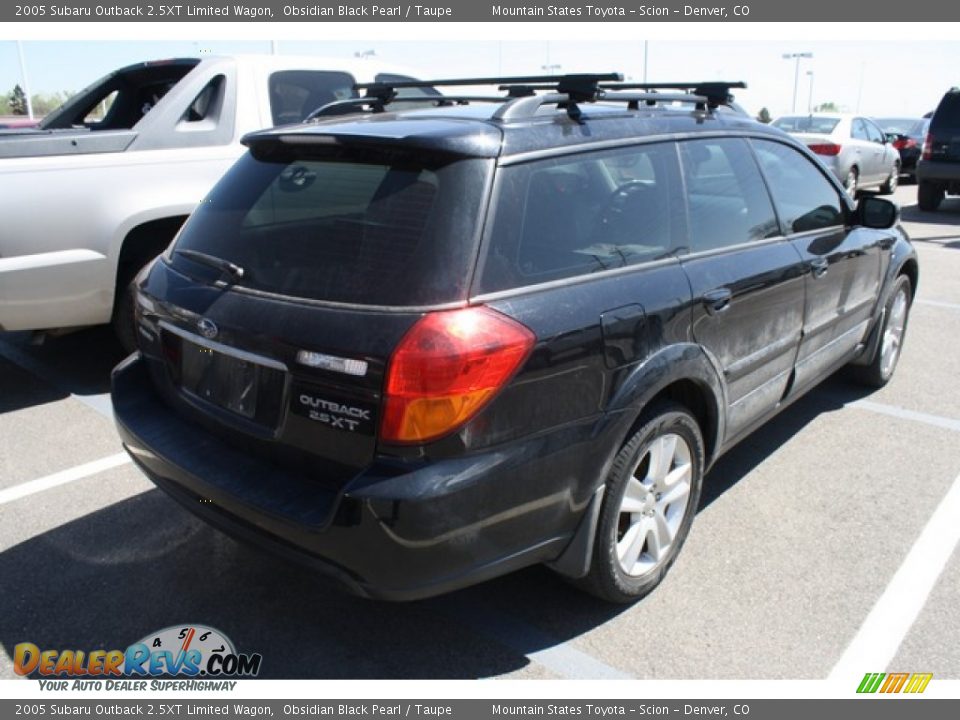 2005 Subaru Outback 2.5XT Limited Wagon Obsidian Black Pearl / Taupe Photo #2
