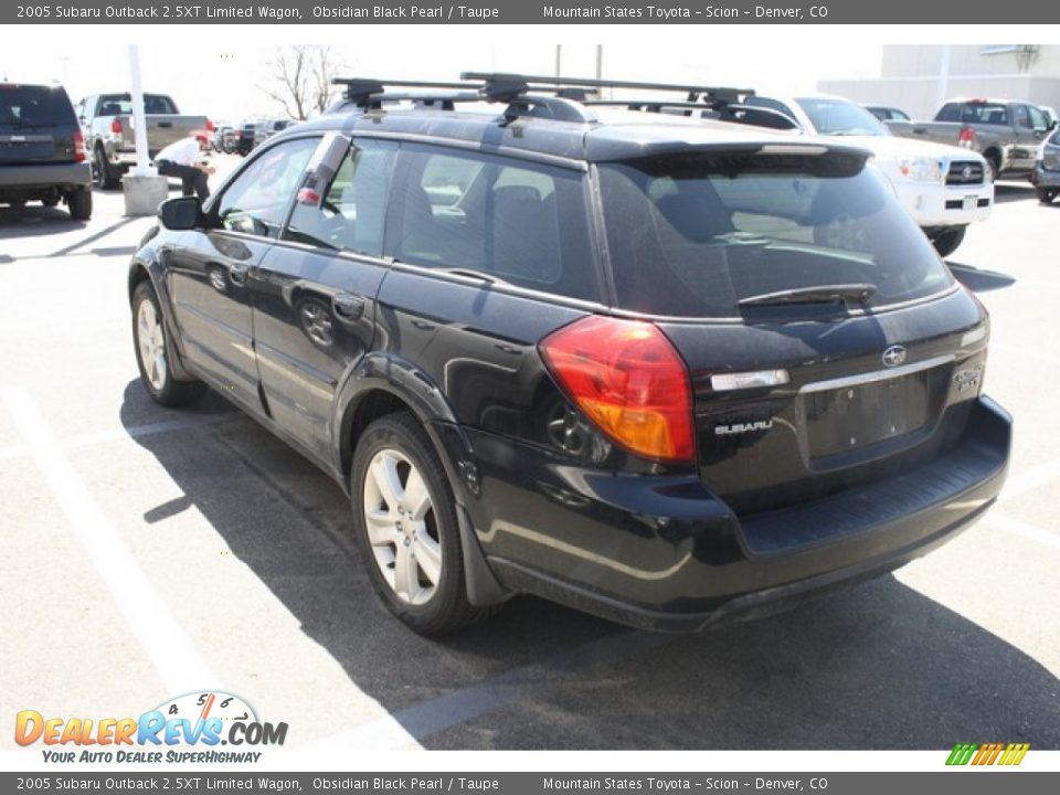 2005 Subaru Outback 2.5XT Limited Wagon Obsidian Black Pearl / Taupe Photo #3