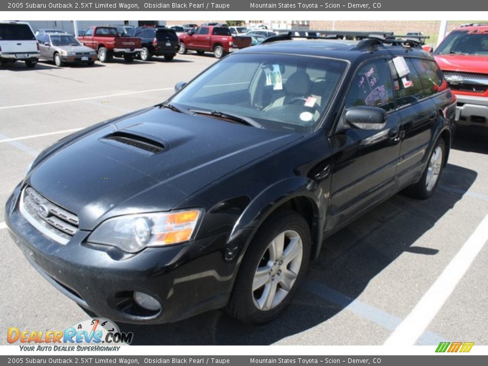 2005 Subaru Outback 2.5XT Limited Wagon Obsidian Black Pearl / Taupe Photo #4
