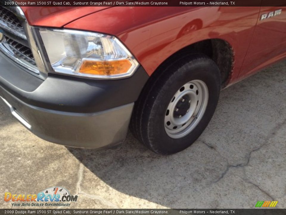 2009 Dodge Ram 1500 ST Quad Cab Sunburst Orange Pearl / Dark Slate/Medium Graystone Photo #2