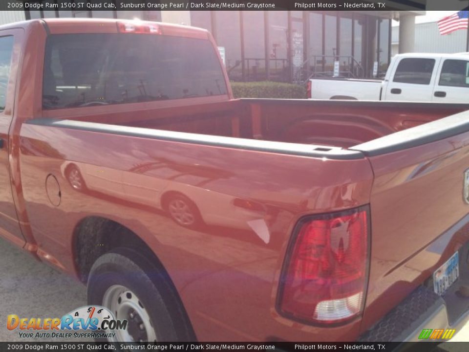2009 Dodge Ram 1500 ST Quad Cab Sunburst Orange Pearl / Dark Slate/Medium Graystone Photo #5