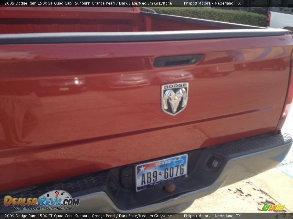 2009 Dodge Ram 1500 ST Quad Cab Sunburst Orange Pearl / Dark Slate/Medium Graystone Photo #6
