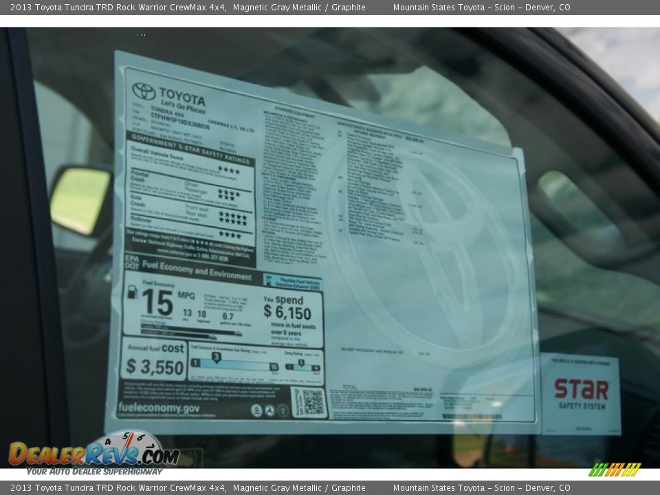 2013 Toyota Tundra TRD Rock Warrior CrewMax 4x4 Magnetic Gray Metallic / Graphite Photo #10