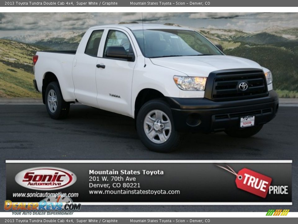 2013 Toyota Tundra Double Cab 4x4 Super White / Graphite Photo #1