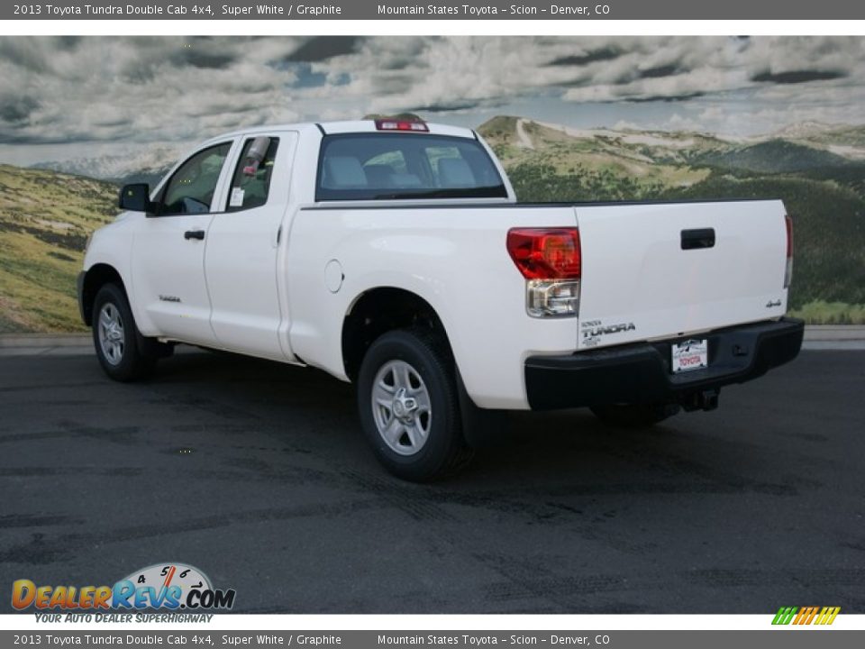 2013 Toyota Tundra Double Cab 4x4 Super White / Graphite Photo #2