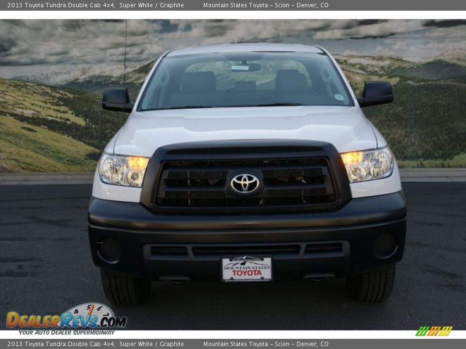 2013 Toyota Tundra Double Cab 4x4 Super White / Graphite Photo #3