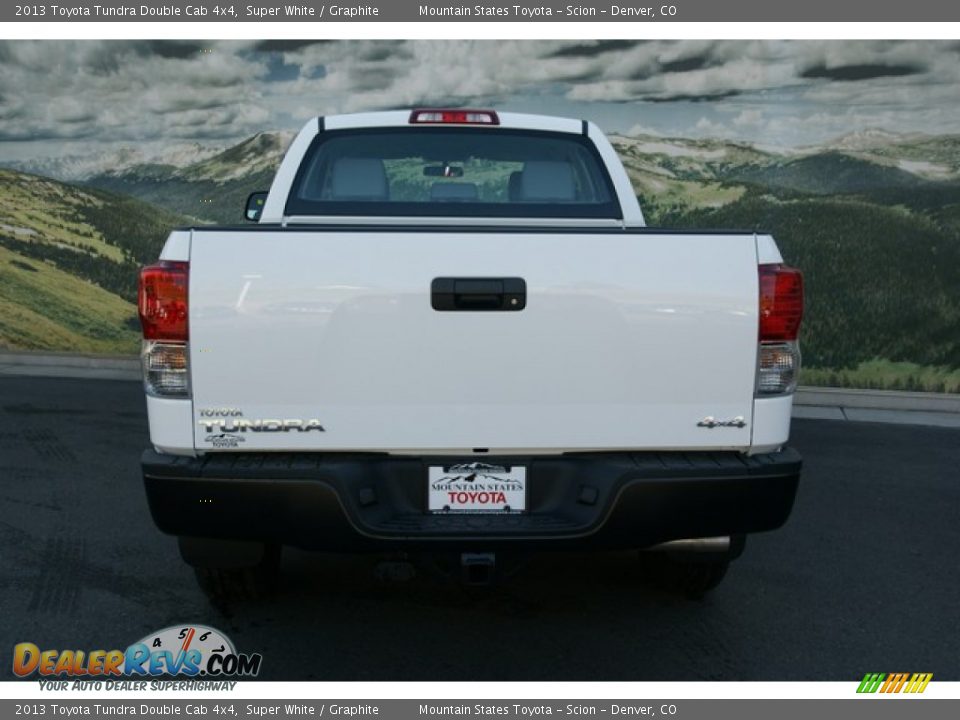2013 Toyota Tundra Double Cab 4x4 Super White / Graphite Photo #4