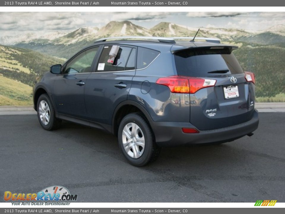 2013 Toyota RAV4 LE AWD Shoreline Blue Pearl / Ash Photo #2