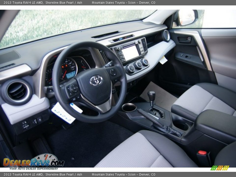 2013 Toyota RAV4 LE AWD Shoreline Blue Pearl / Ash Photo #5