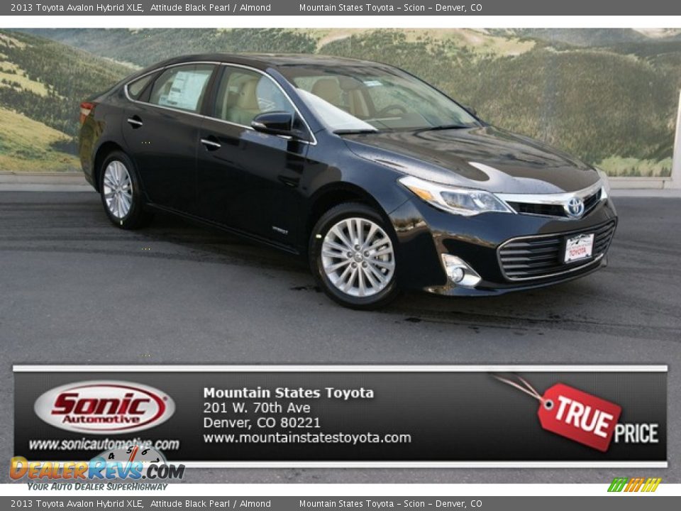 2013 Toyota Avalon Hybrid XLE Attitude Black Pearl / Almond Photo #1